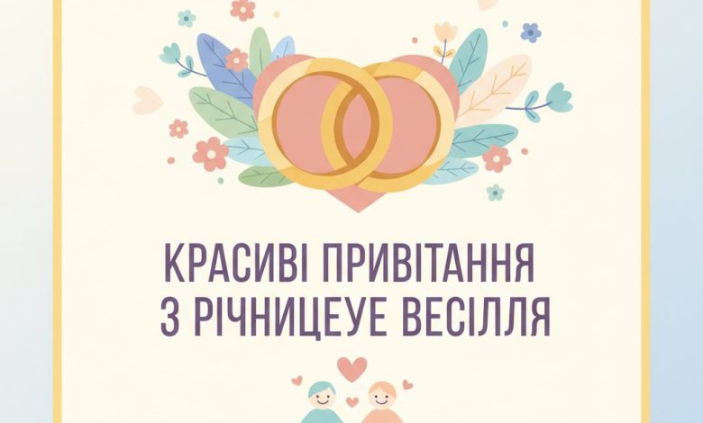 красиві привітання з річницею весілля