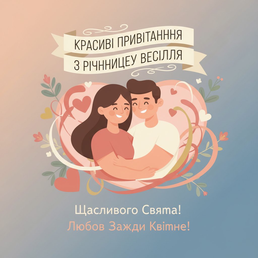 красиві привітання з річницею весілля