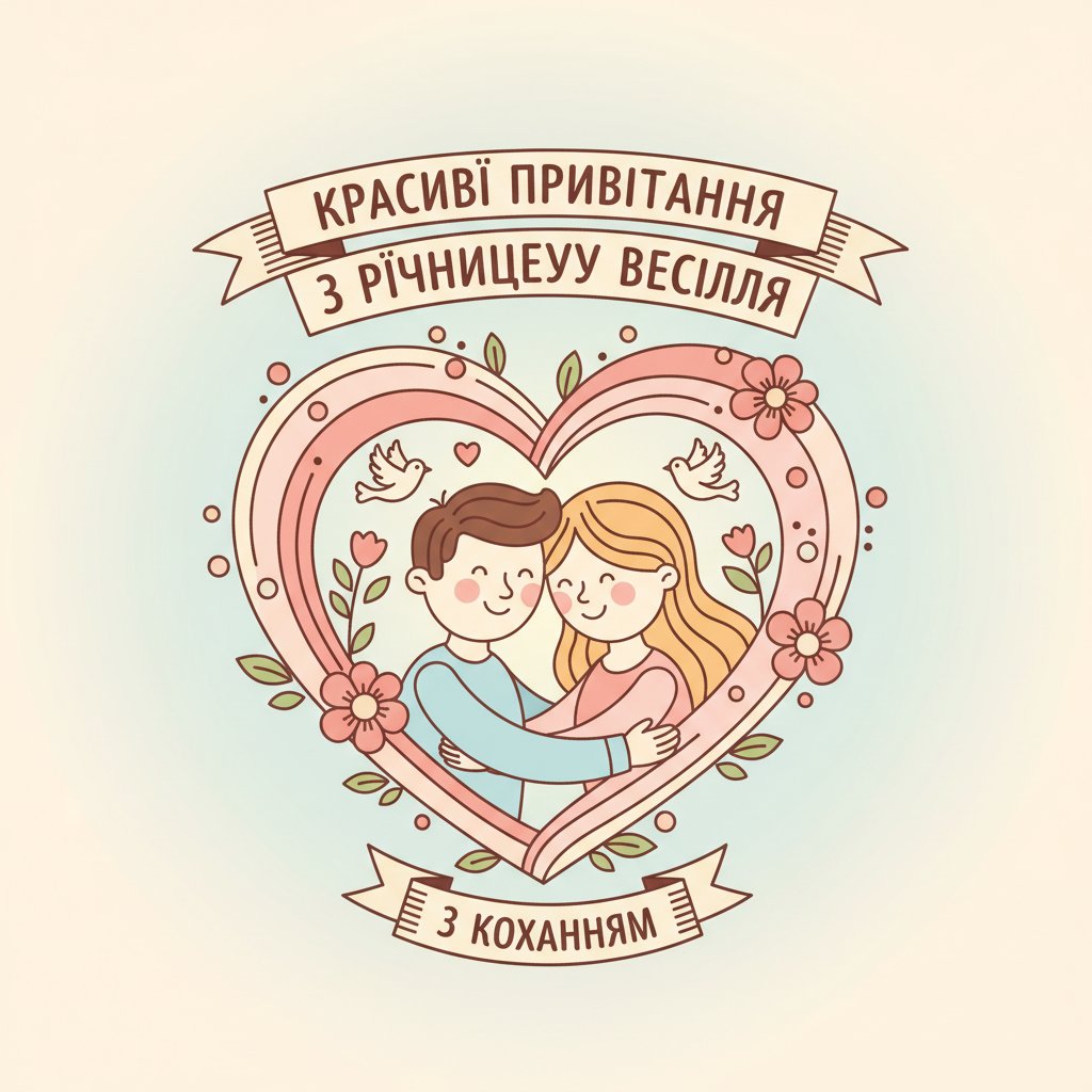 красиві привітання з річницею весілля