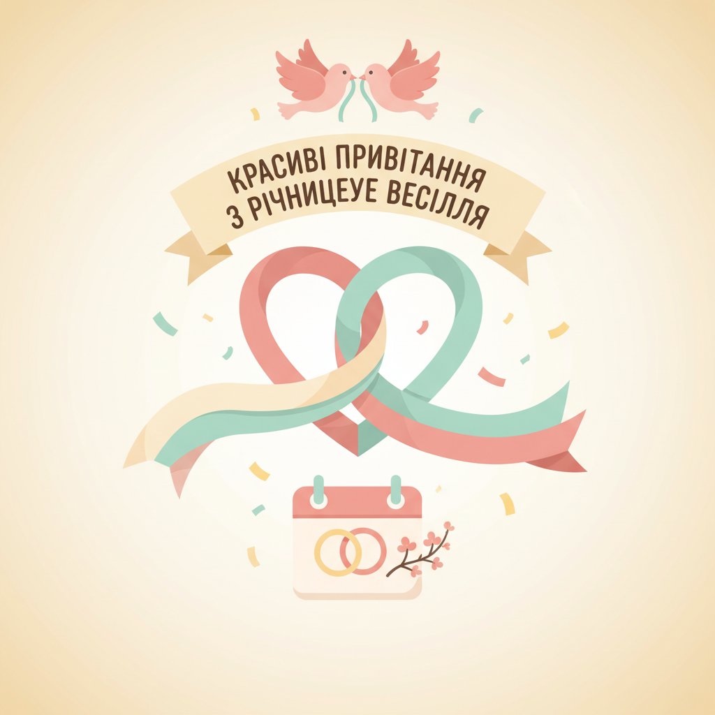 красиві привітання з річницею весілля