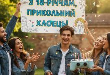 привітання з 18-річчям хлопцю прикольні