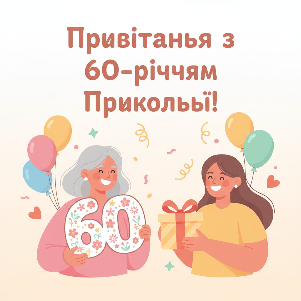 привітання з 60-річчям жінці прикольні