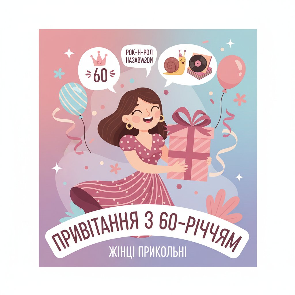 привітання з 60-річчям жінці прикольні