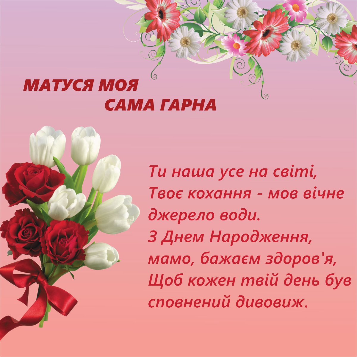 поздравления с днем рождения маме своими словами до слез