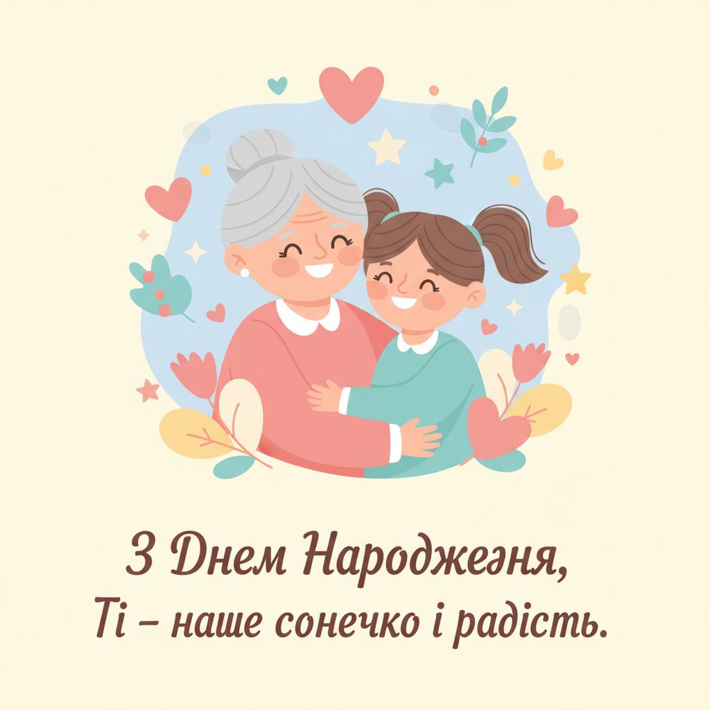 привітання з днем народження внучці своїми словами