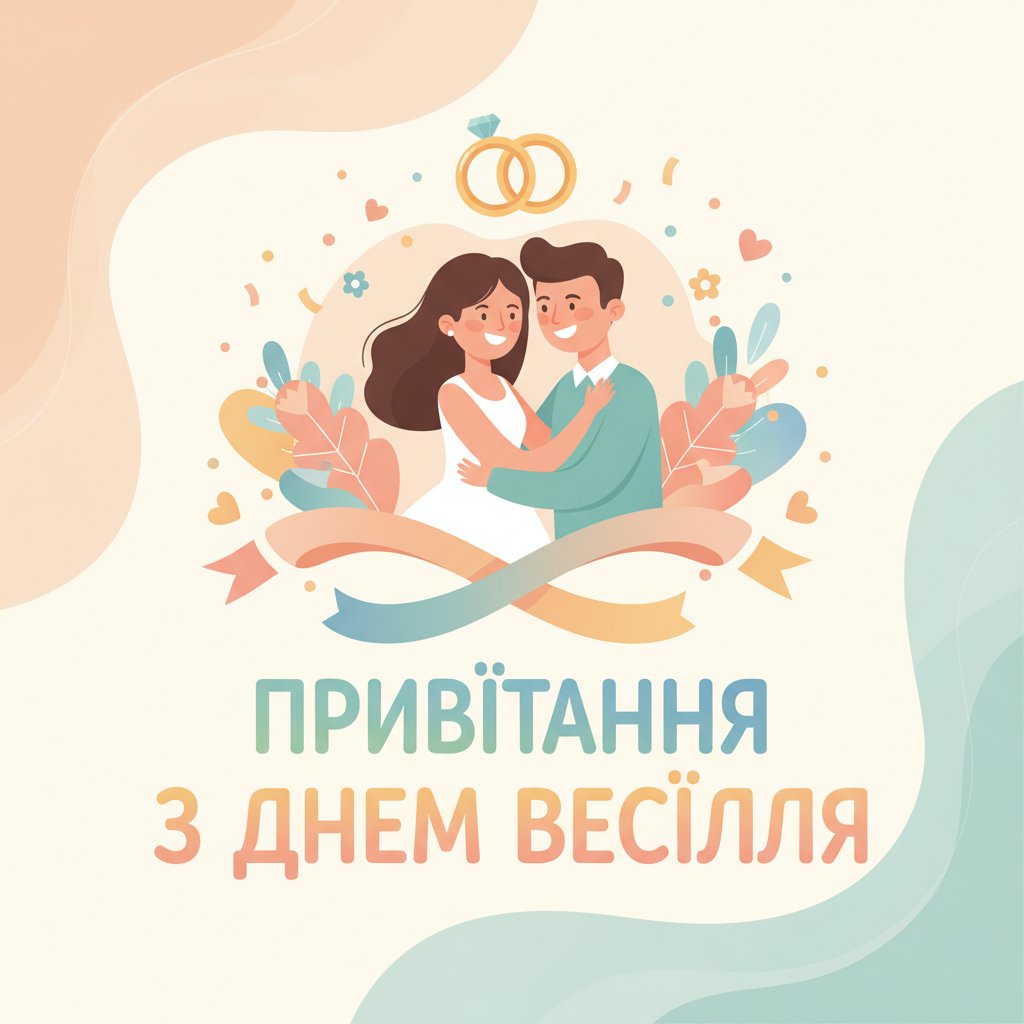 привітання з днем весілля