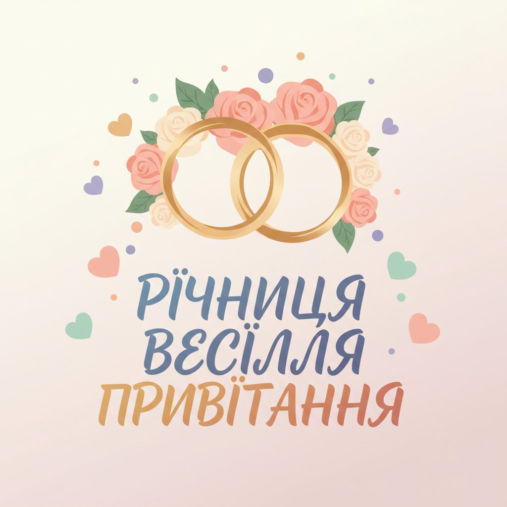 річниця весілля привітання