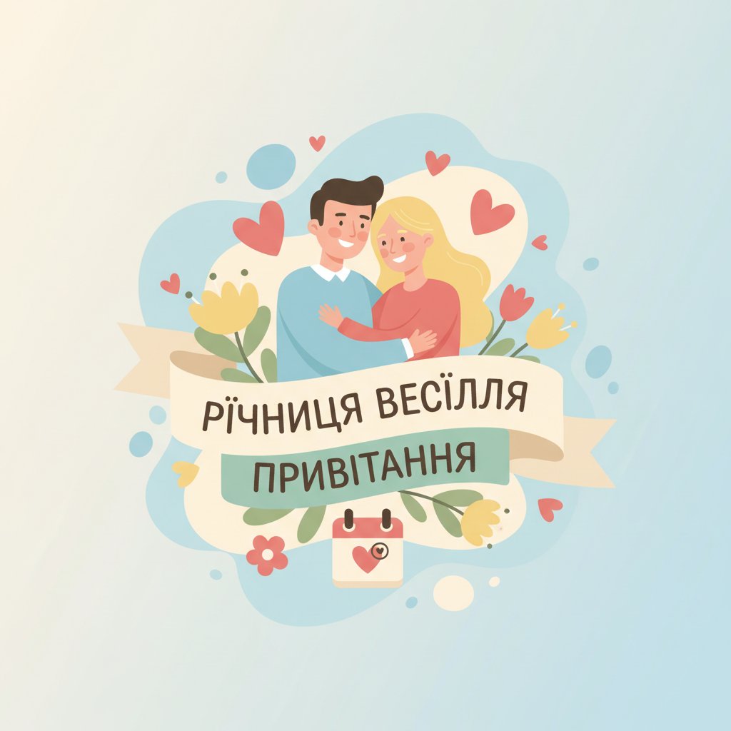 річниця весілля привітання