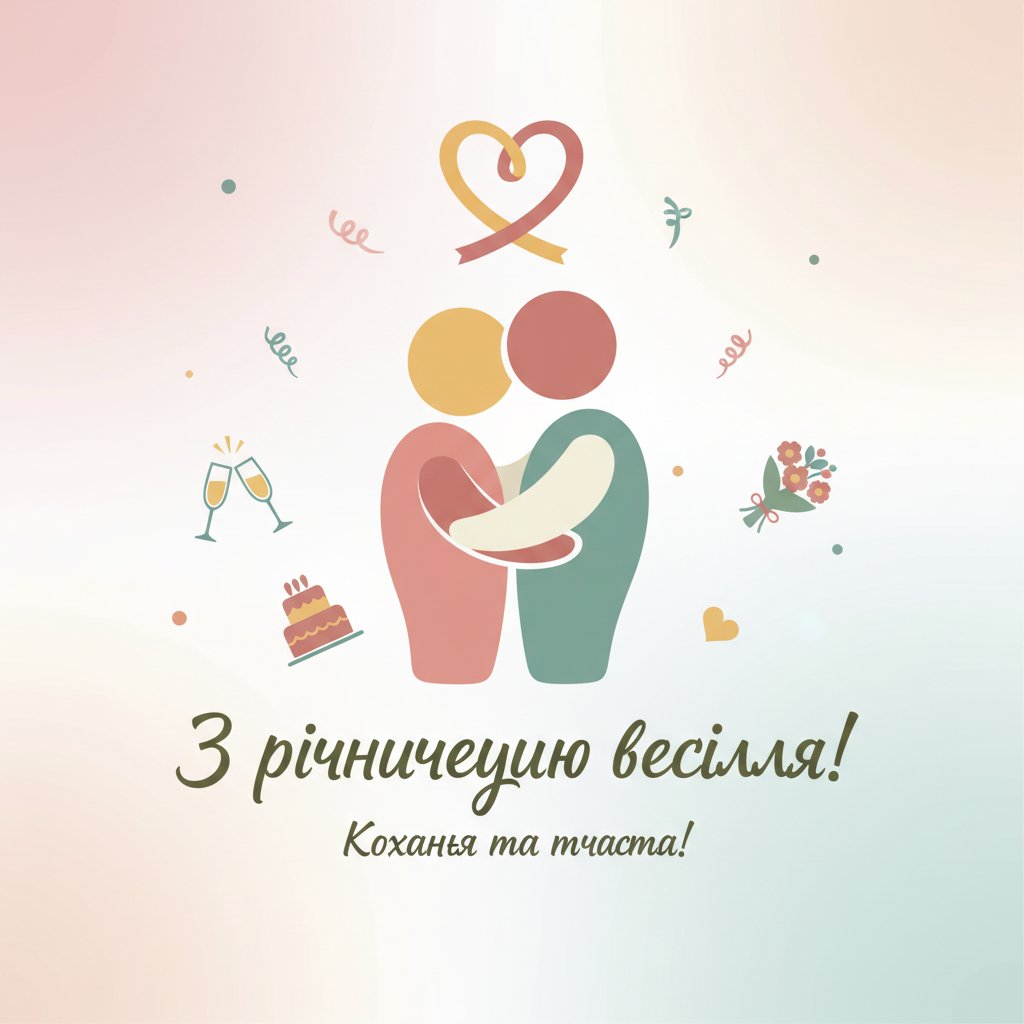 річниця весілля привітання