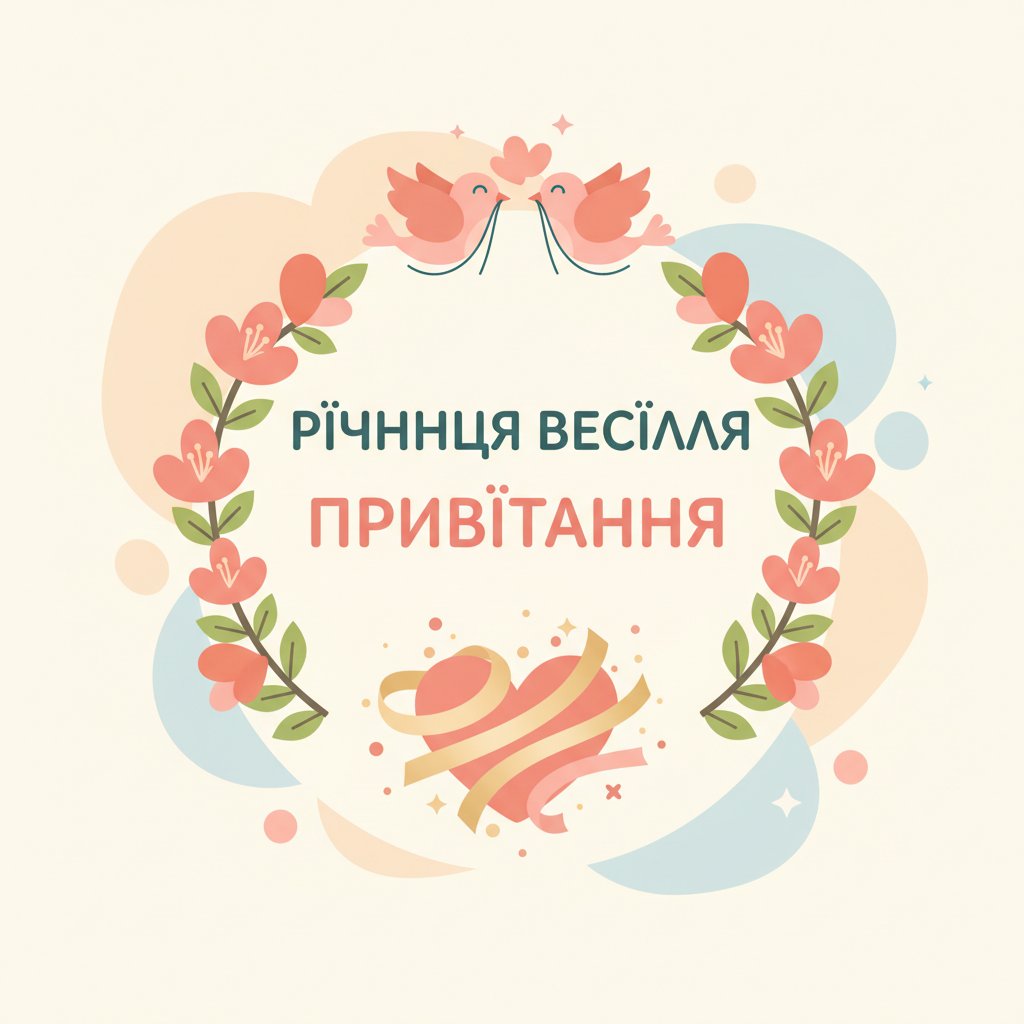 річниця весілля привітання