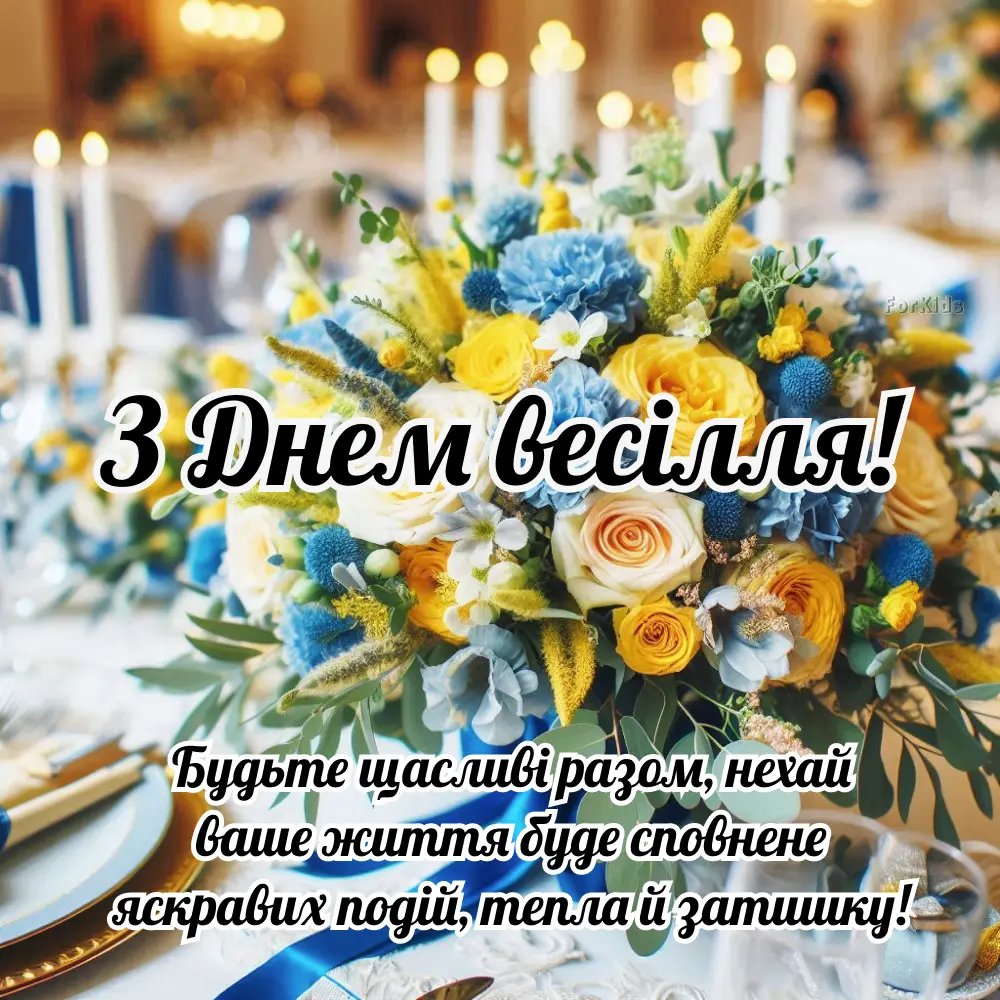 сердечні привітання з весіллям своїми словами