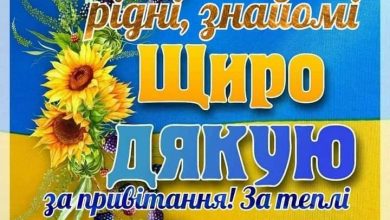 слова подяки дякую за привітання