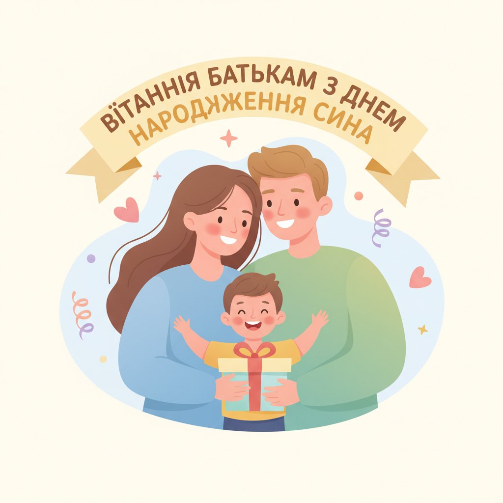 вітання батькам з днем народження сина
