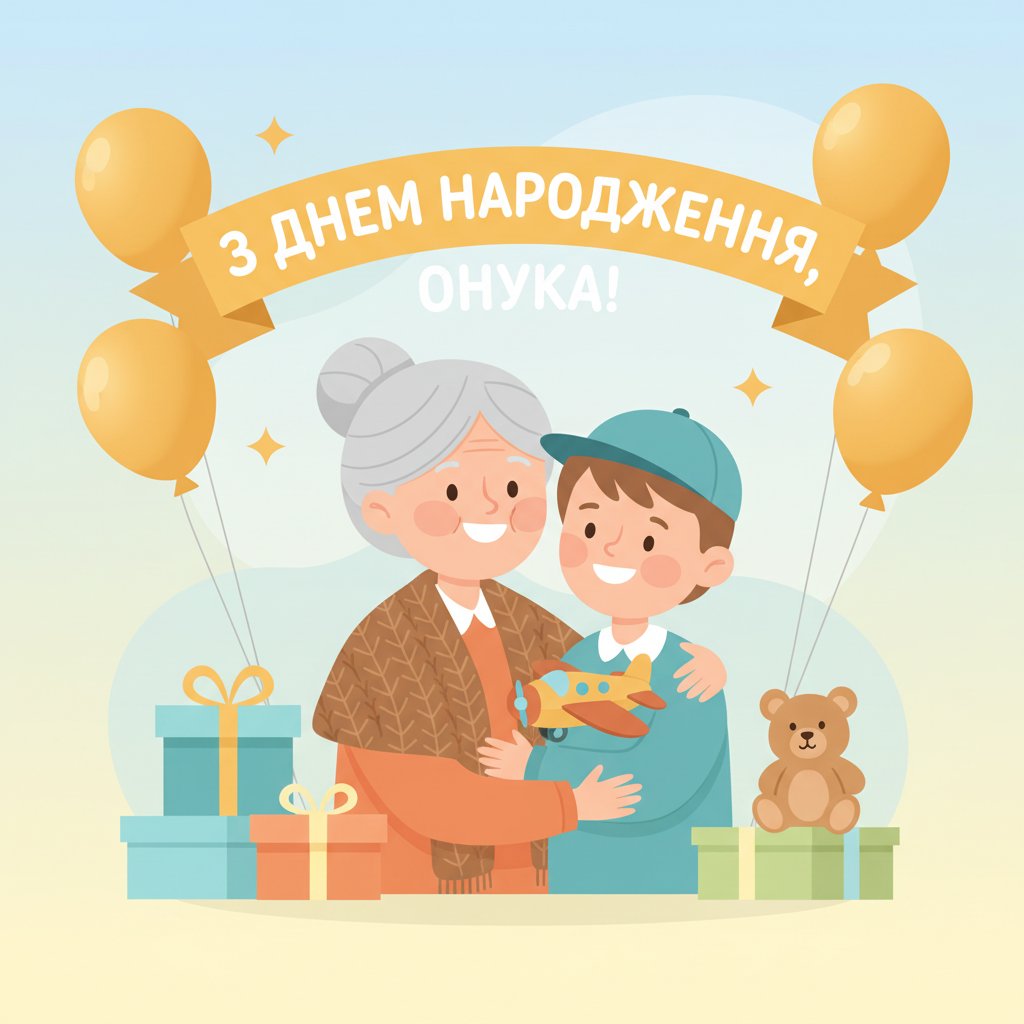 з днем народження онука картинки