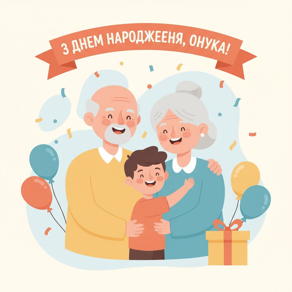 з днем народження онука картинки