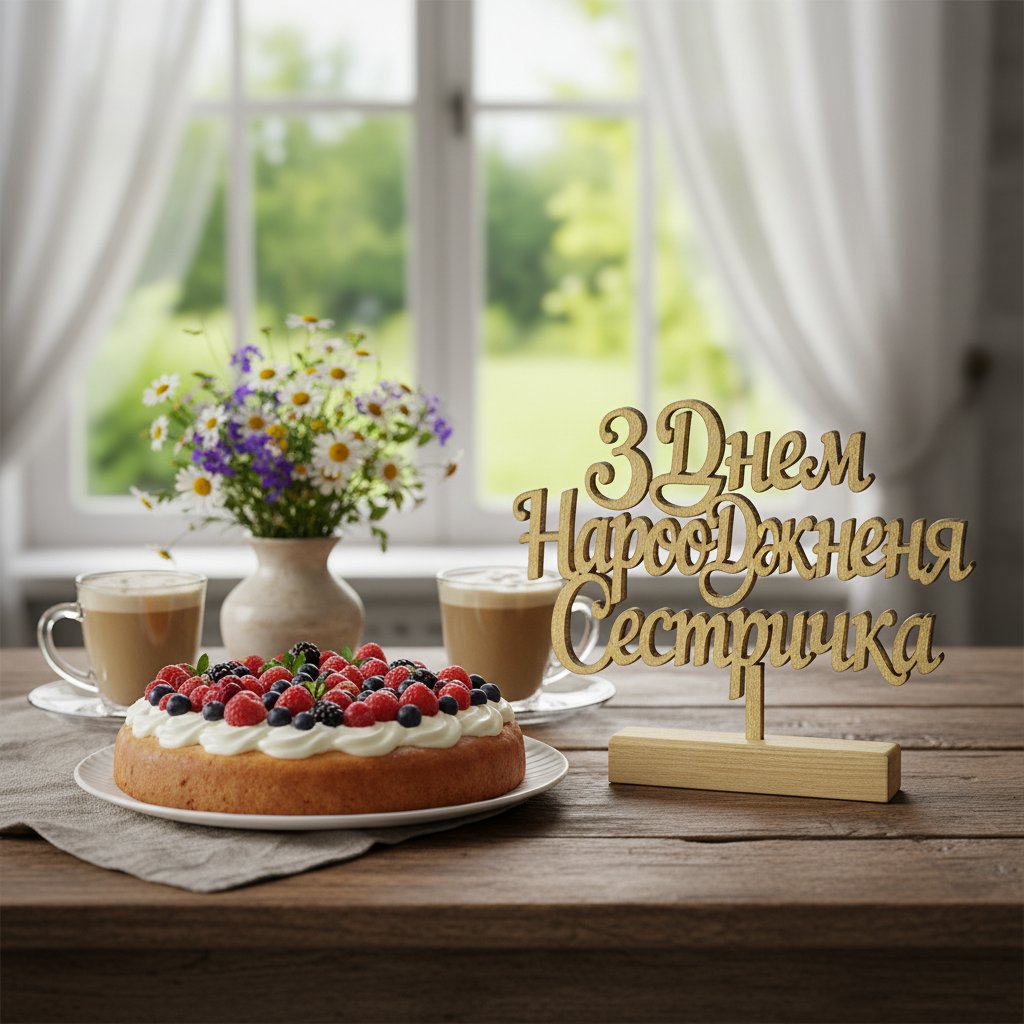 з днем народження сестричка