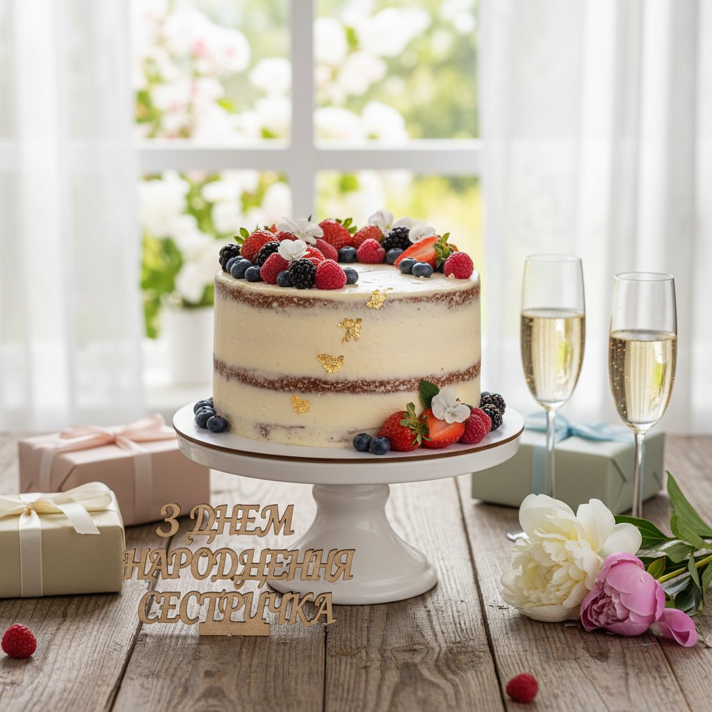 з днем народження сестричка