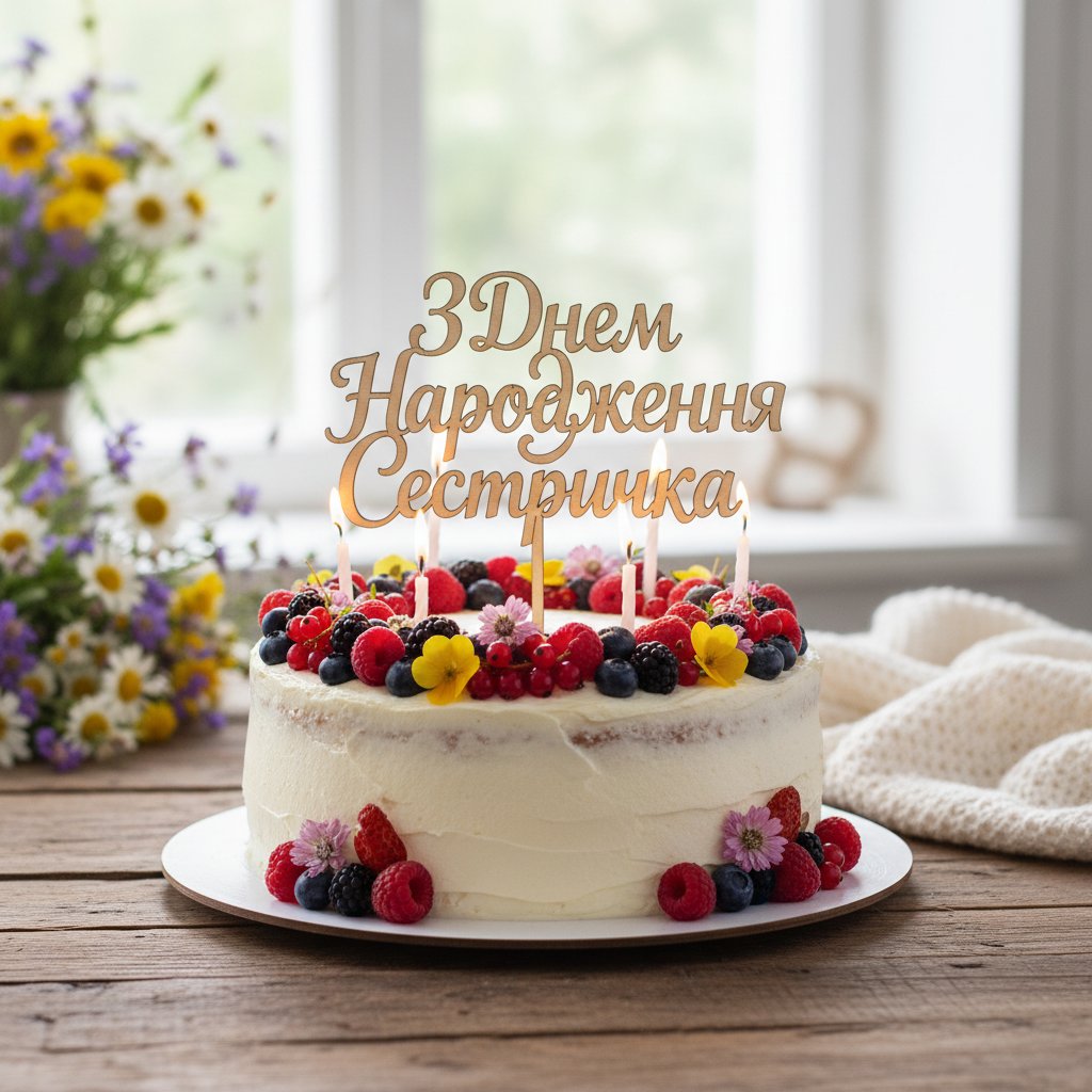 з днем народження сестричка