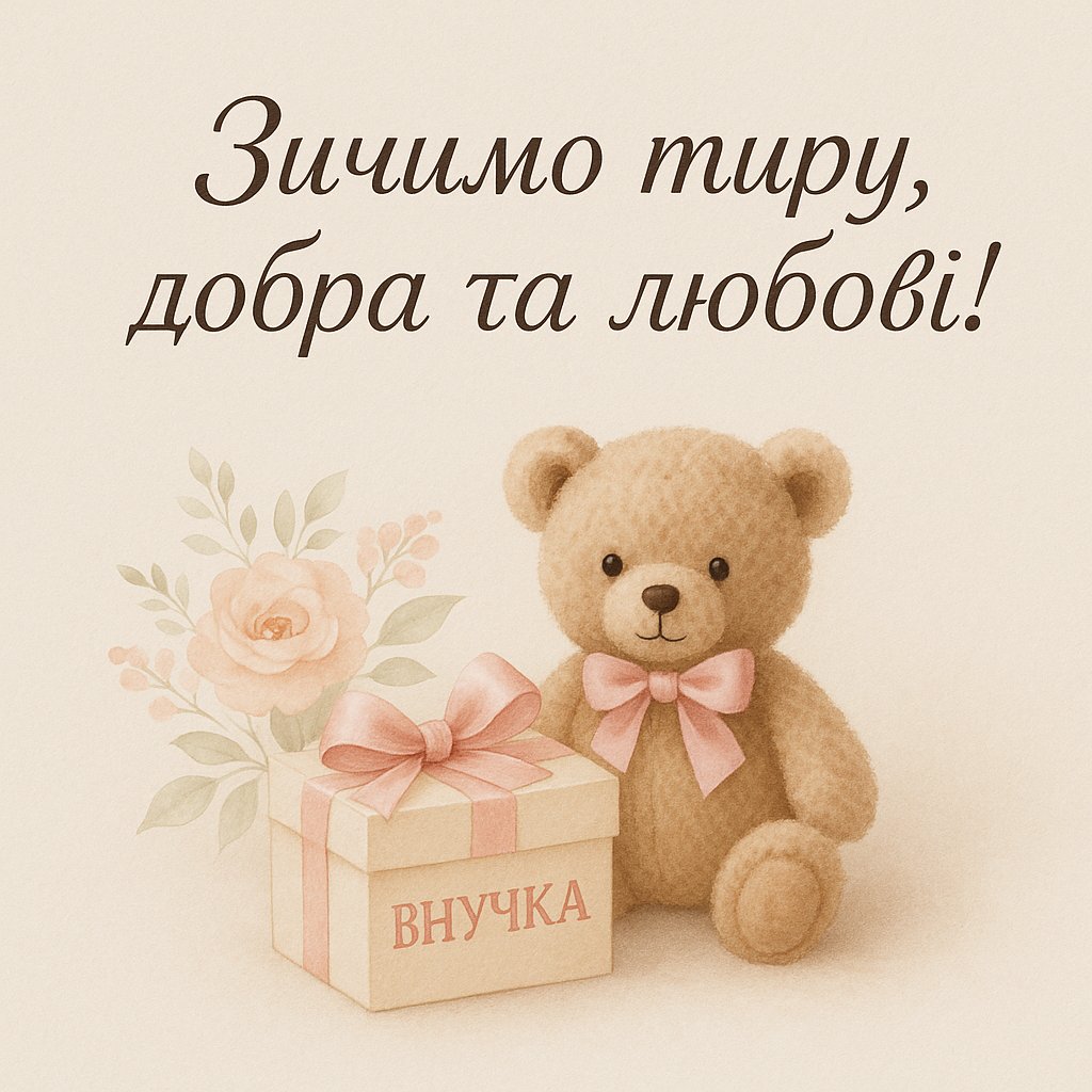з днем народження внучки