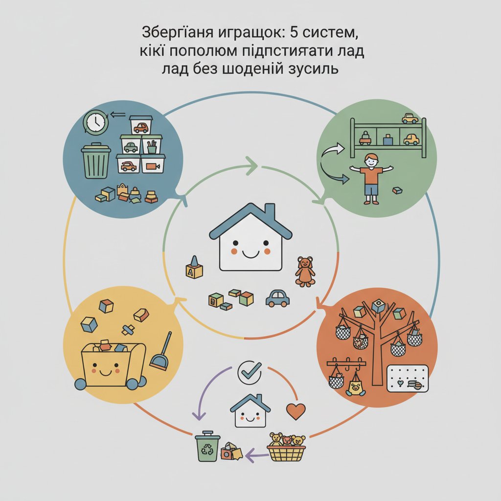 Зберігання іграшок: 5 систем, які допоможуть підтримувати лад без щоденних зусиль