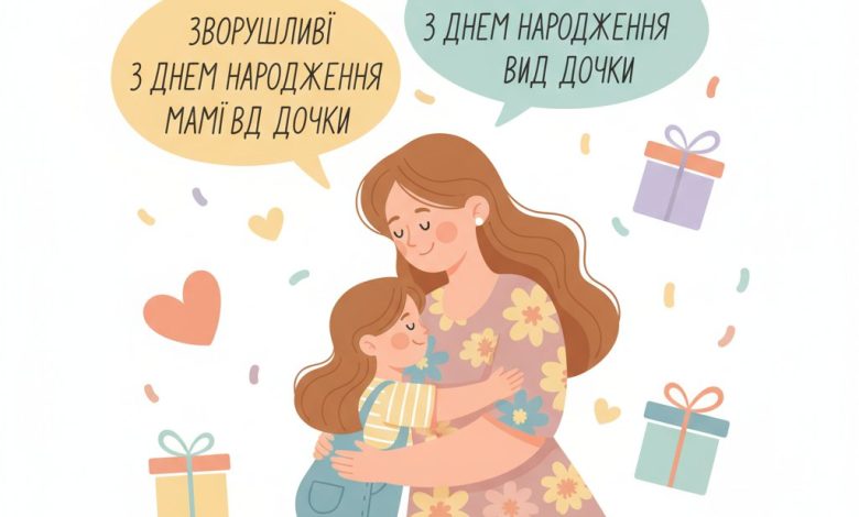 зворушливі привітання з днем народження мамі від дочки