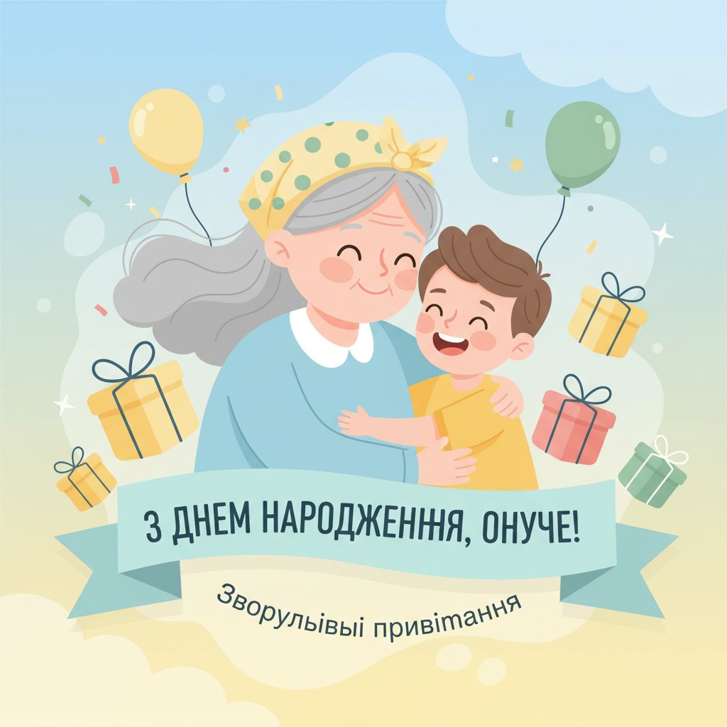 зворушливі привітання з днем народження онука