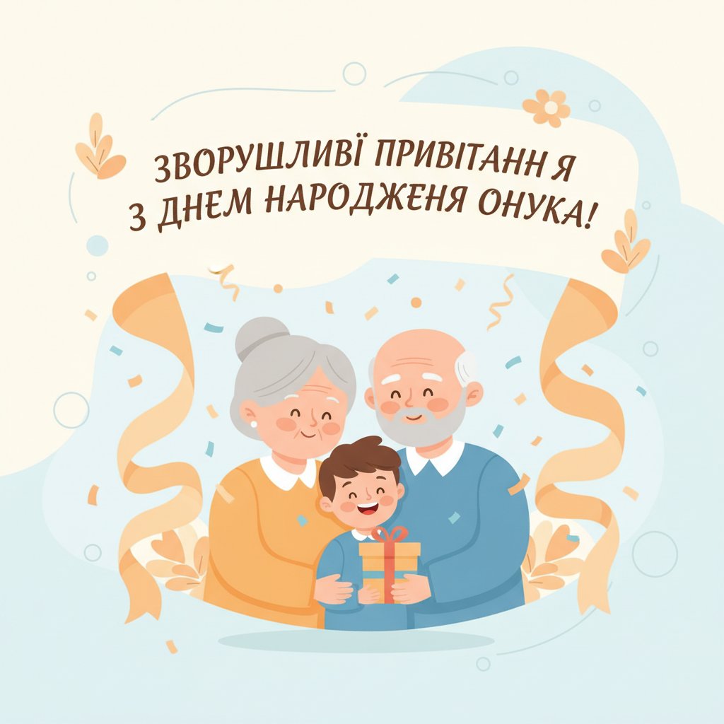 зворушливі привітання з днем народження онука
