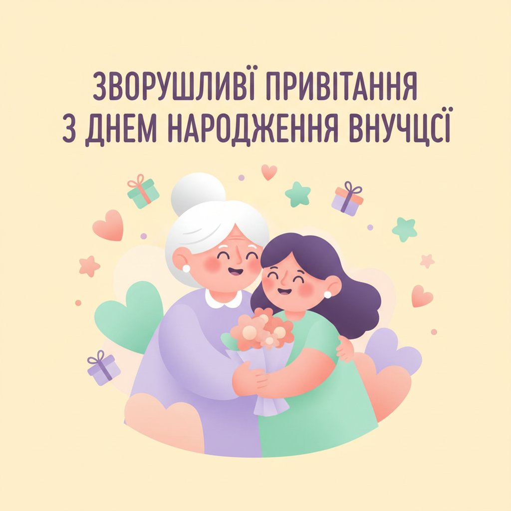 зворушливі привітання з днем народження внучці