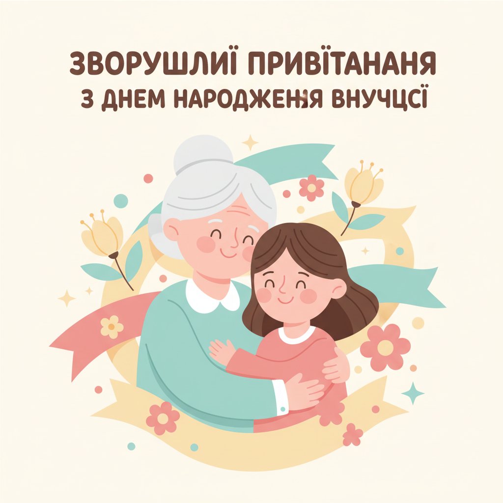 зворушливі привітання з днем народження внучці