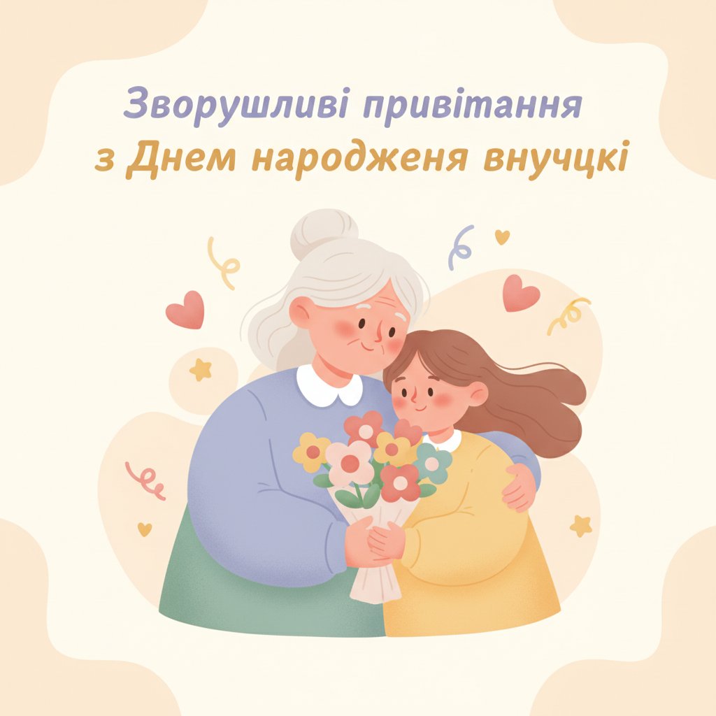 зворушливі привітання з днем народження внучці
