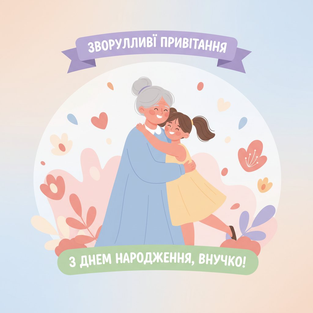 зворушливі привітання з днем народження внучці