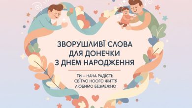 зворушливі слова для донечки з днем народження