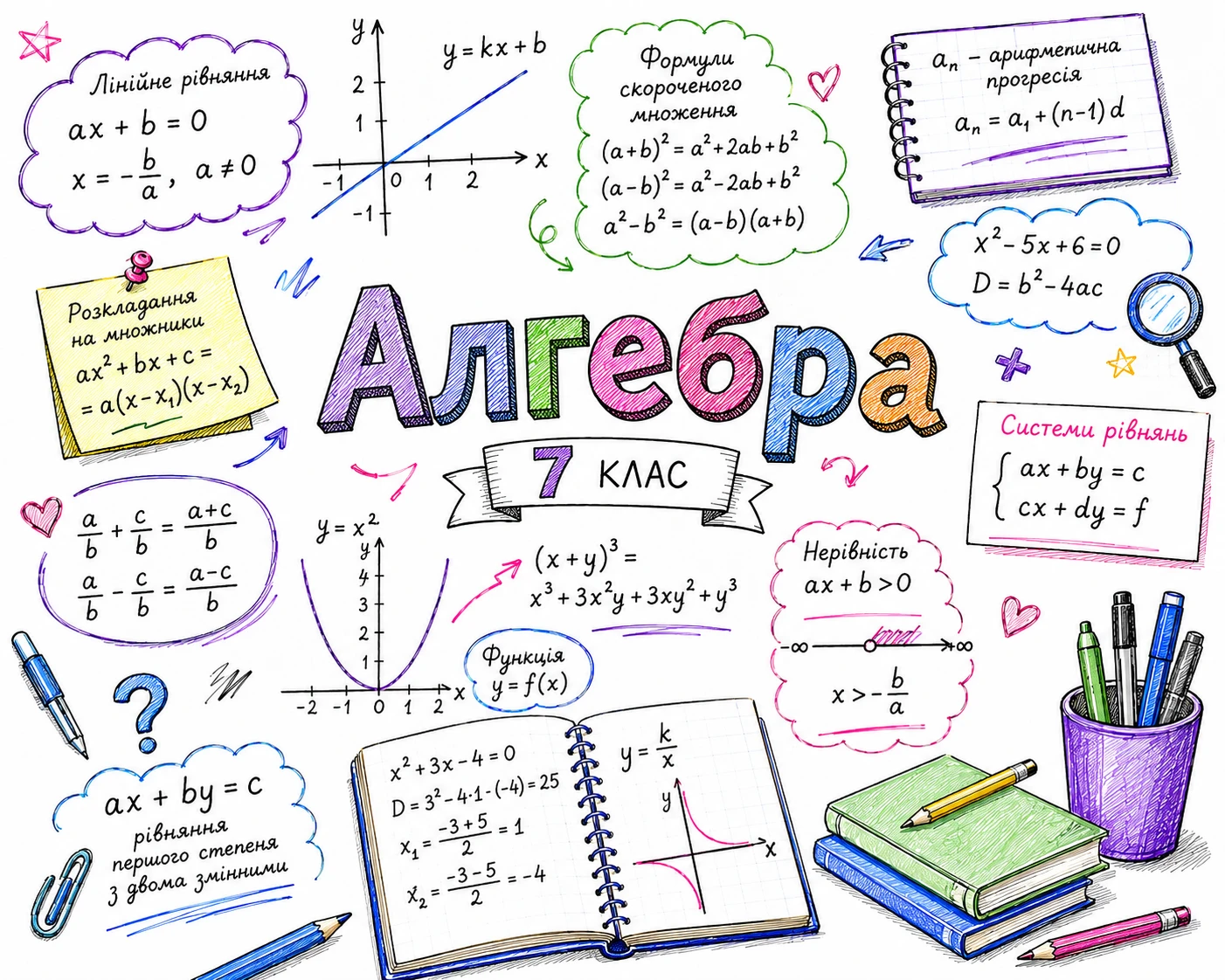 алгебра 7 клас
