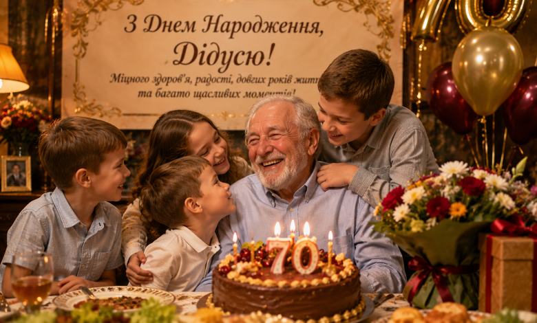 Привітання дідусю з днем народження